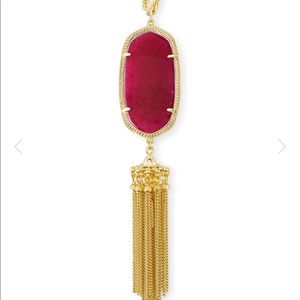 Maroon Jade Kendra Scott Rayne Necklace